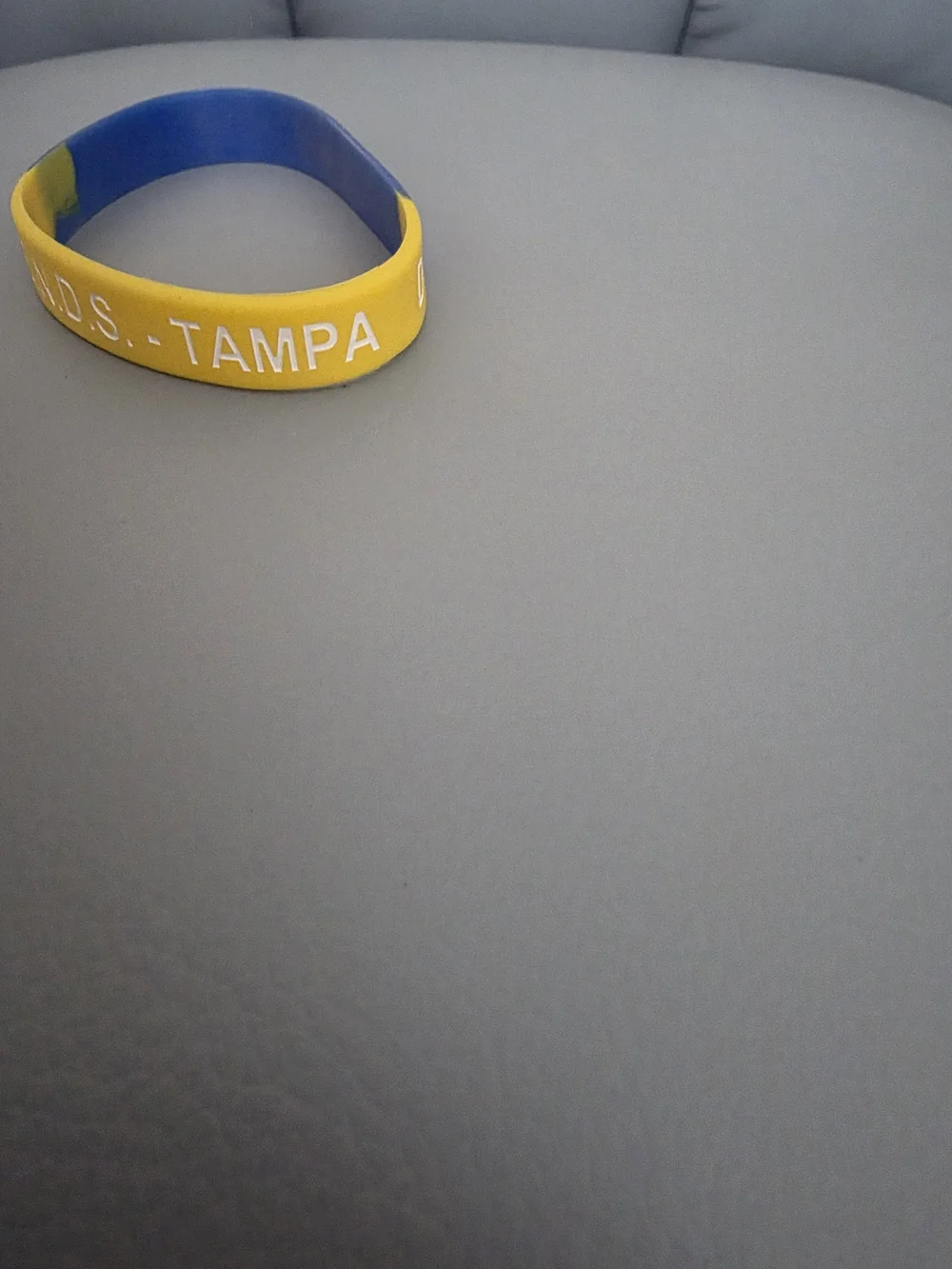 Down Syndrome Awareness Yellow & Blue Silicone Wristband